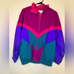 Vintage Unisex Windbreaker 1980s, size Medium